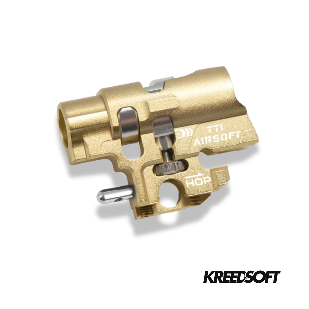 TTI Infinity CNC 7075 One-Piece Hop-Up Chamber – Brass | Hi-Capa GBB