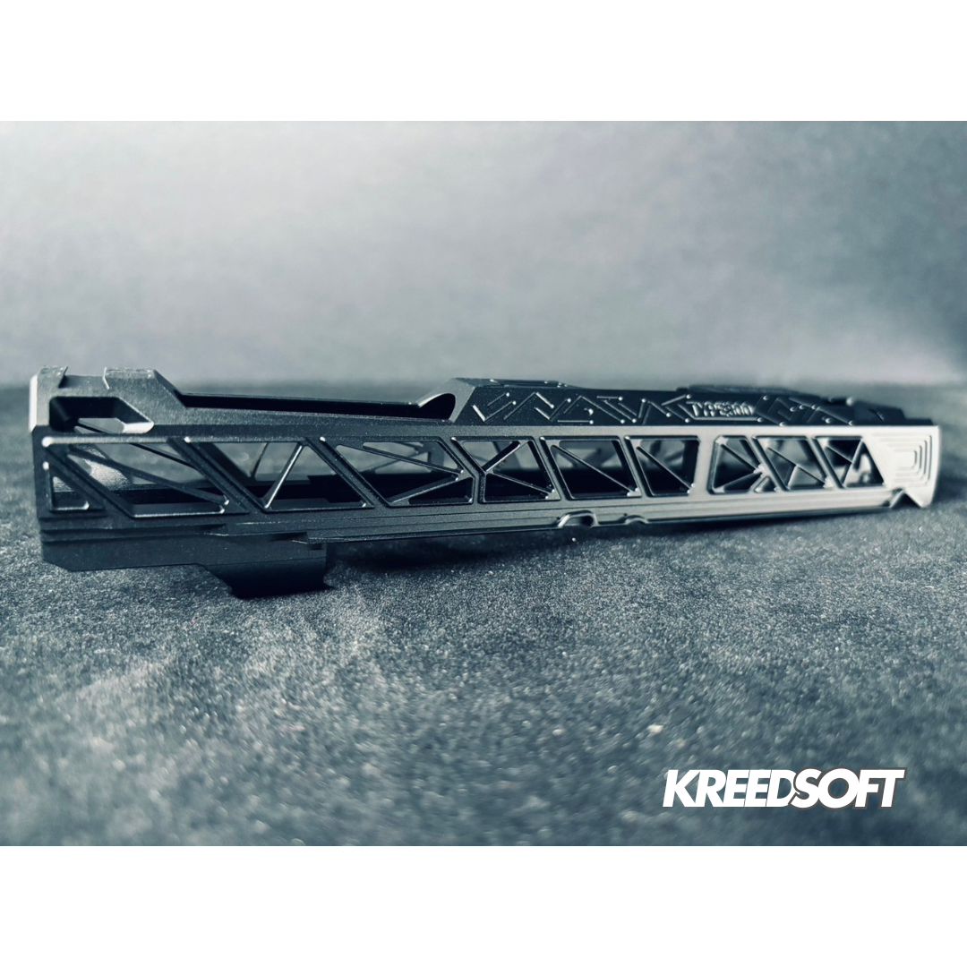 Dr. Black “Type 800” 5.1 Aluminum Hi-Capa Slide – Ultra-Light 47 g | CNC Precision | Black