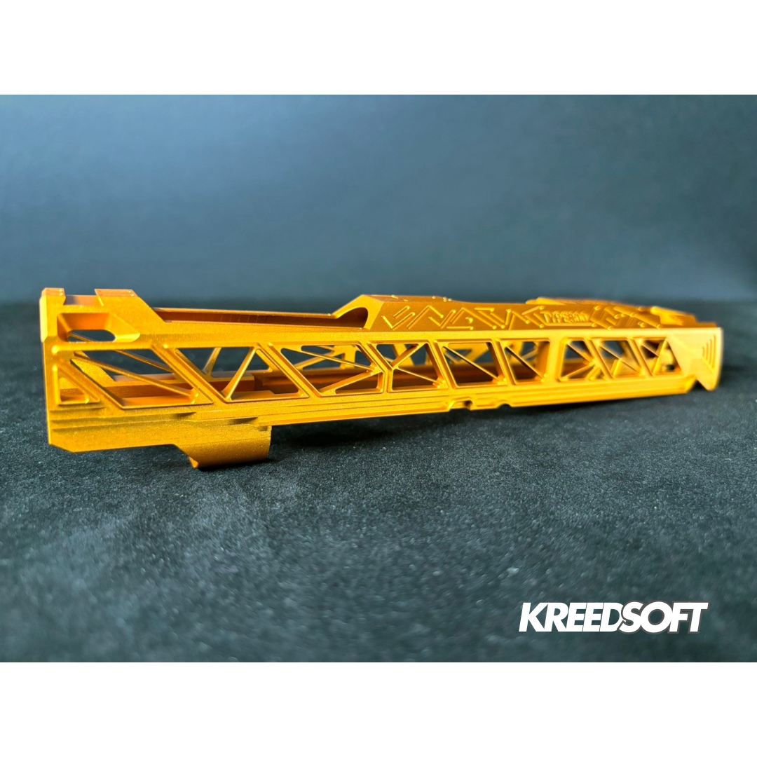 Dr. Black “Type 800” 5.1 Aluminum Hi-Capa Slide – Ultra-Light 47 g | CNC Precision | Gold