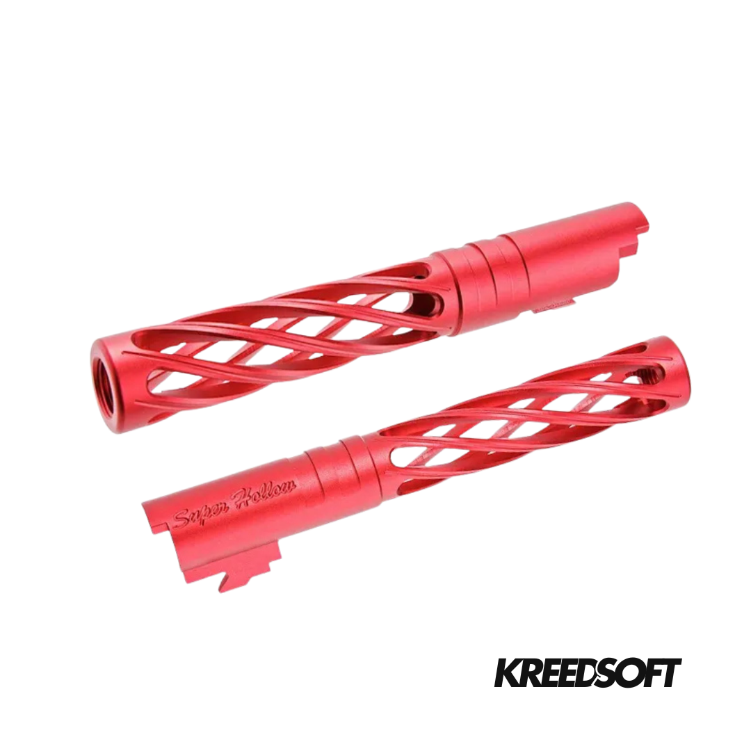 Dr. Black CNC Aluminum Aqua Outer Barrel for Tokyo Marui Hi-Capa 5.1 GBB Lightweight dinging outer barrel upgrade for Hi-Capa airsoft pistol