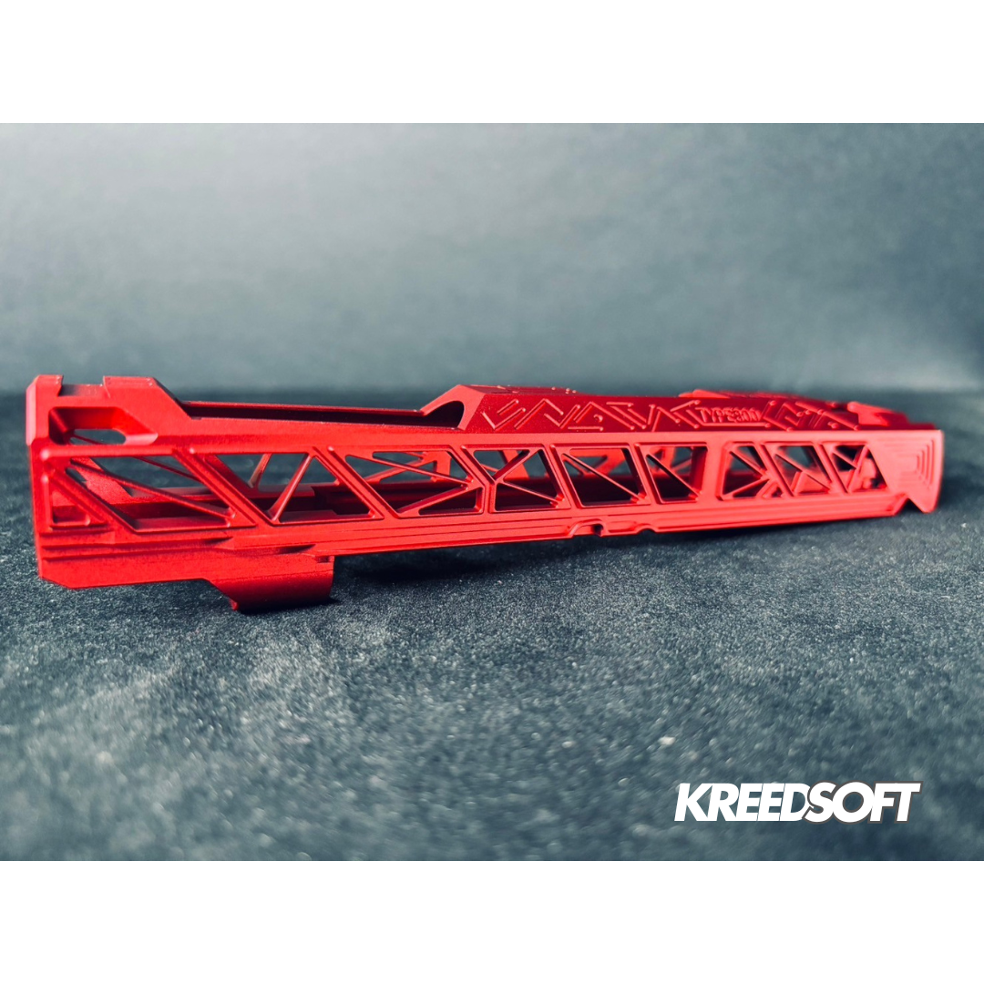 Dr. Black “Type 800” 5.1 Aluminum Hi-Capa Slide – Ultra-Light 47 g | CNC Precision | Red